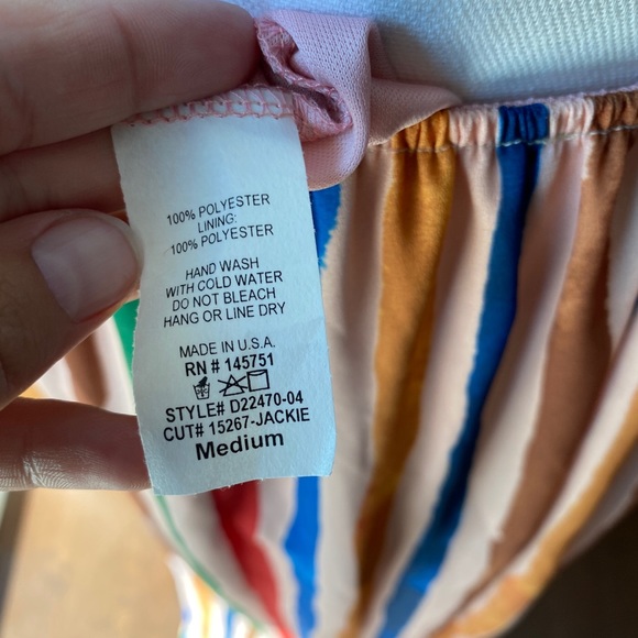 Peach Love CA | 🌈 Rainbow Halter Dress NWT - Picture 10 of 11